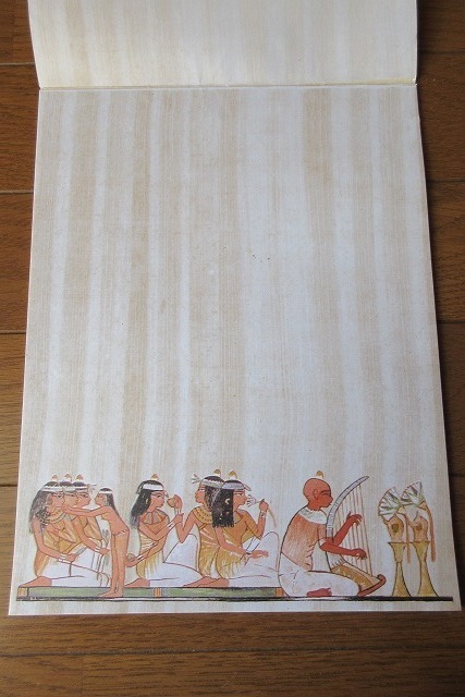 エジプトの便箋、メモ帳（ミイラ展）: 文通生活
